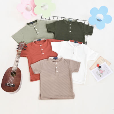 KIMKID Kaos Polo Koko Waffle Anak: The Comfort Essential